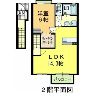 徳島県徳島市大原町池ノ内【アパート】の間取り