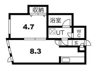 KAZU本通【3階】の間取り
