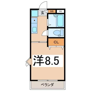 レジデンスピュア【2階】の間取り