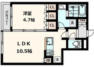 Rosset Ekoda【2階】の間取り