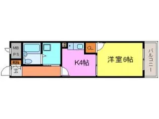 シャトルウッド【4階】の間取り