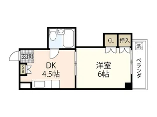 ヴィラ大州通り【6階】の間取り