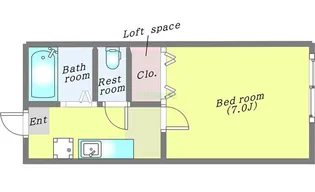 ホワイトキャッスル24番館【1階】の間取り