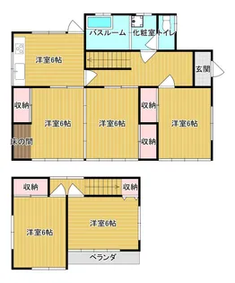 福島県郡山市熱海町熱海2【一戸建】の間取り