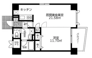 ルミエール上大崎【3階】の間取り