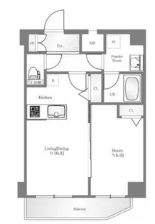 ティモーネ深川リーヴァ【6階】の間取り