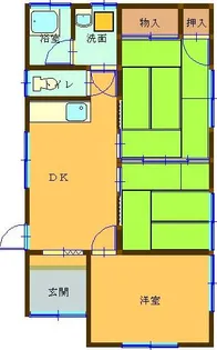 愛媛県新居浜市七宝台町【一戸建】の間取り