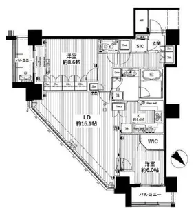 BEACON Tower Residence【31階】の間取り