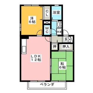 Dwell ハヤシ B棟【2階】の間取り