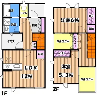 東京都八王子市西片倉2【一戸建】の間取り