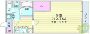 リブリ・1【3階】の間取り
