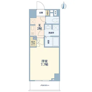 Gens d’ armes【4階】の間取り