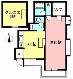 東京都世田谷区上北沢3【アパート】の間取り