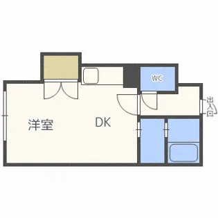フラット蒼【4階】の間取り