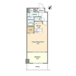 アルファコート常盤台3【5階】の間取り