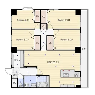 ヴィラフェニックス【2階】の間取り