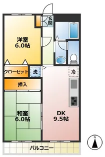 グレイスコート【3階】の間取り