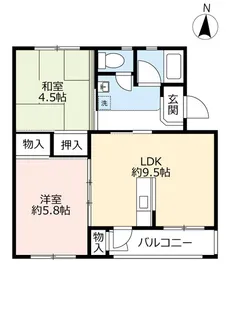 UR平城第二【3階】の間取り