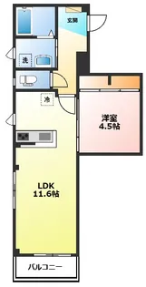 神奈川県小田原市南鴨宮2【マンション】の間取り
