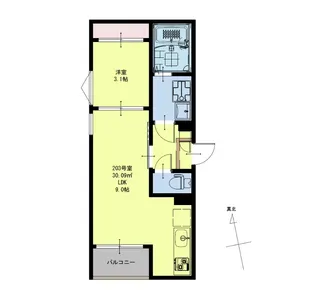 REGALEST TRM仙台南【2階】の間取り