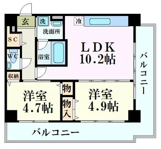 HOUSE TAGAWA【4階】の間取り