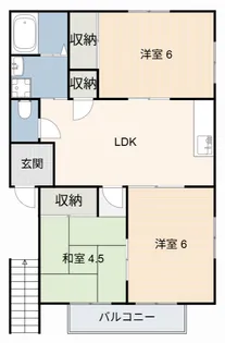 ヴィラ杉山【2階】の間取り