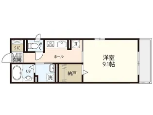 アークササキ【1階】の間取り