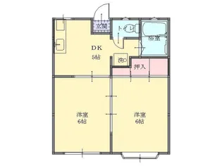 ホワイトキャッスル【2階】の間取り