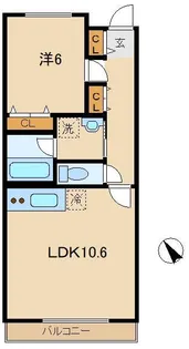 パルナッソス成城【2階】の間取り