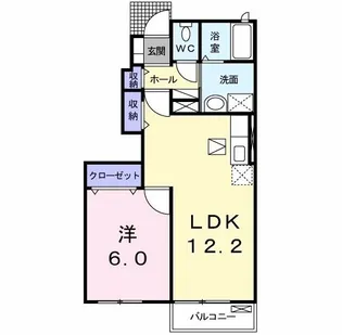 グランデ・フォレスタE【1階】の間取り
