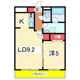 レガーロ旭町【2階】の間取り