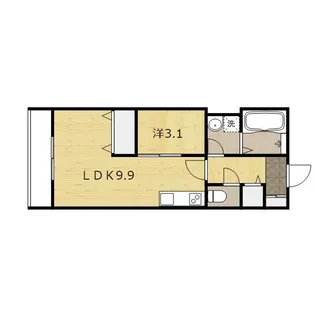 THE APARTMENT福山駅前【1階】の間取り