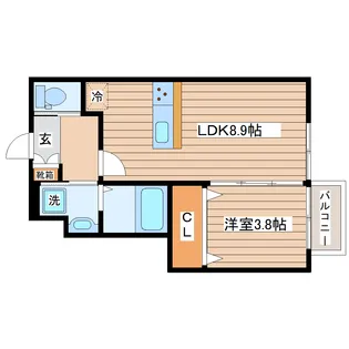 キララ鈎取本町II【1階】の間取り