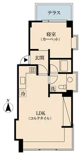 マーム大山【1階】の間取り