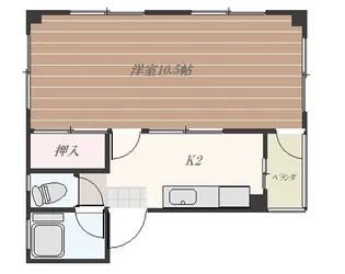 城南マンション【4階】の間取り