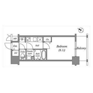 アドバンス神戸パーチェ【2階】の間取り