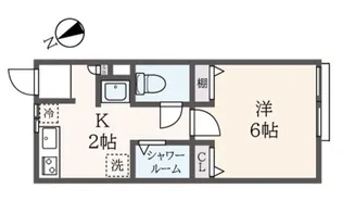 サンプラージュ横浜【2階】の間取り