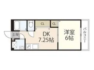 平野ビル【6階】の間取り