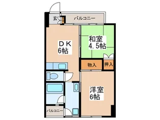 ライトコ-トK【2階】の間取り