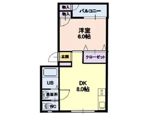パールハイツA【1階】の間取り