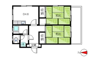 めぞんあるふぁ【3階】の間取り