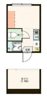 ハーモニーテラス富士塚【2階】の間取り