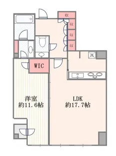 平河町森タワーレジデンス【22階】の間取り