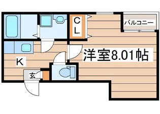 クレフラスト台原駅前【2階】の間取り