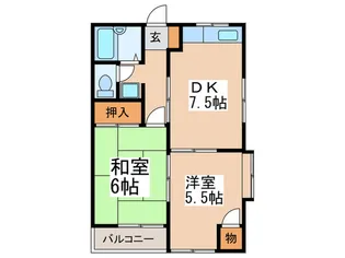 ローズハイム1【2階】の間取り