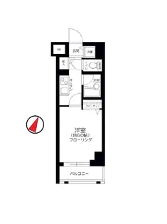 パレステュディオ六本木EASTII【14階】の間取り