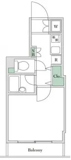 スパシエルクス両国【7階】の間取り