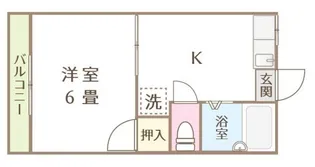 サンパレス宝町【1階】の間取り