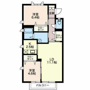 グローバル【2階】の間取り
