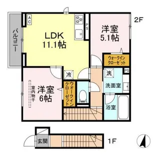 KOMFORTA【2階】の間取り